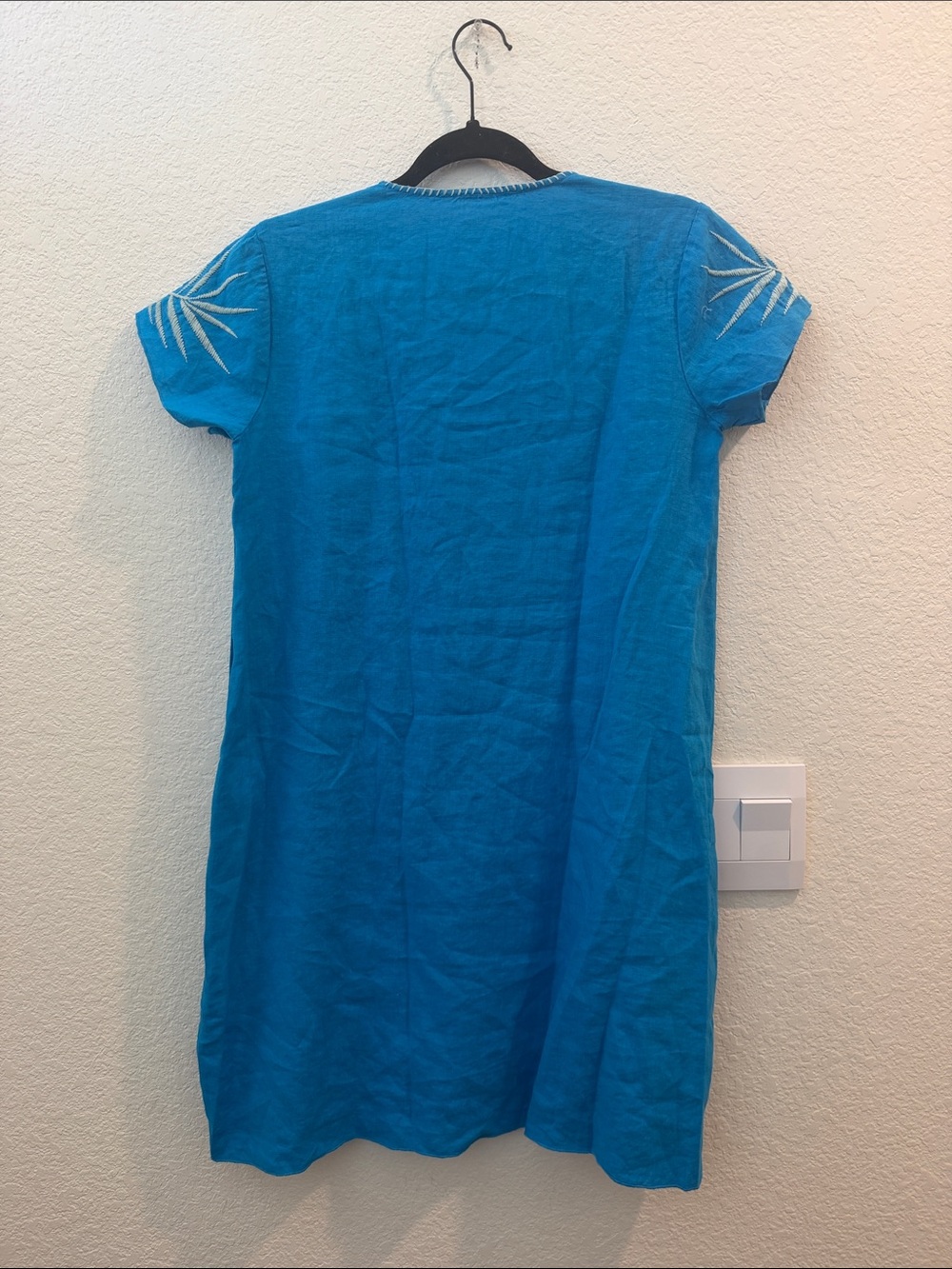 Johnny Was Nohea Linen Draped Tunic Dress - Picture 3 of 5
